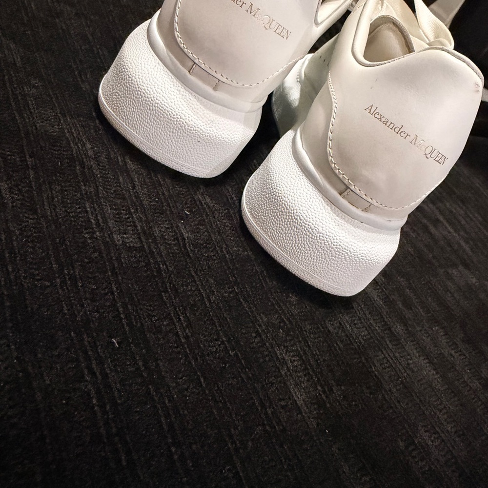 Alexander McQueen Kids White Platform Lace-Up Sneakers